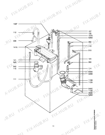 Взрыв-схема стиральной машины Aeg LAV74750 - Схема узла Hydraulic System 272